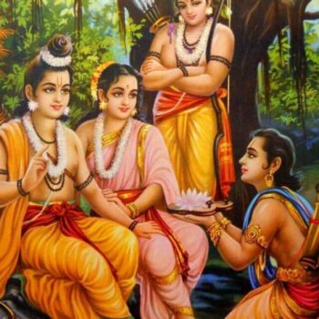 Bharat_Comes_To_Forest_And_Takes_Lord_Rama_Sandals_-_Ramayan_-_Vintage_Indian_Calendar_Art_90dad5a3-74ee-4591-a582-e0e910e740d9